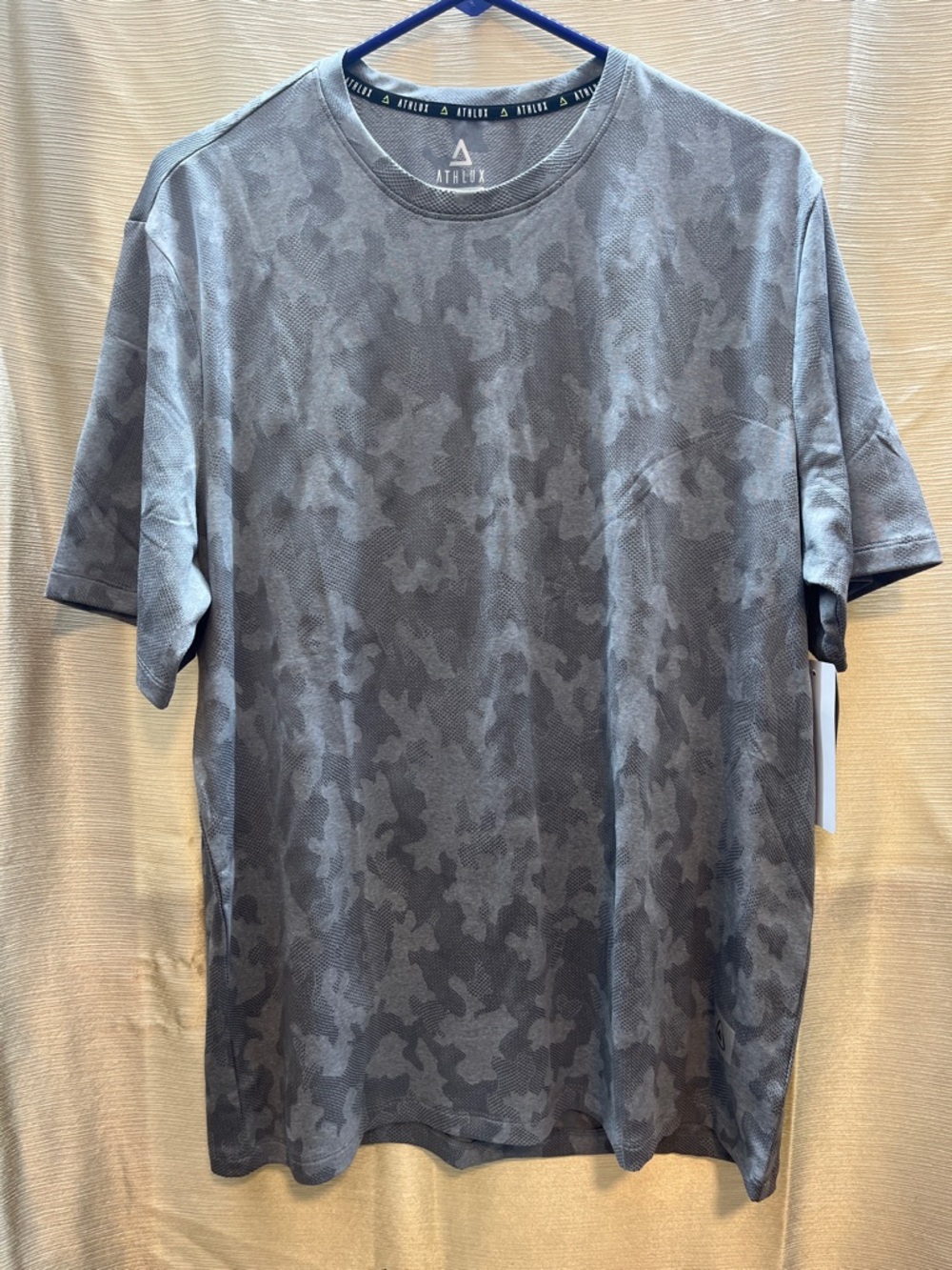 Men's Gray Camo Short Sleeve Performance Tee